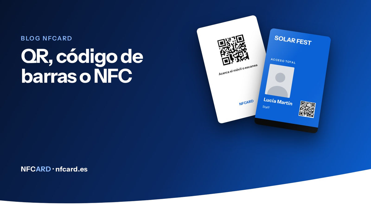 Acreditaciones con QR, código de barras o NFC: cuál elegir para tu evento